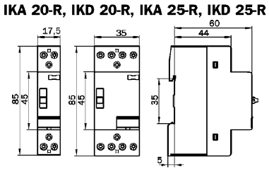 Mont&aacute;žn&iacute; sch&eacute;ma modulov&eacute;ho stykače n02