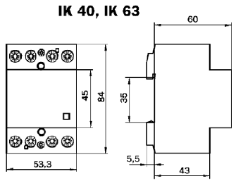 Mont&aacute;žn&iacute; sch&eacute;ma modulov&eacute;ho stykače n04