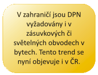 V zahrani jsou DPN vyadovny i v zsuvkovch i svtelnch obvodech v bytech. Tento trend se nyn objevuje i v R.